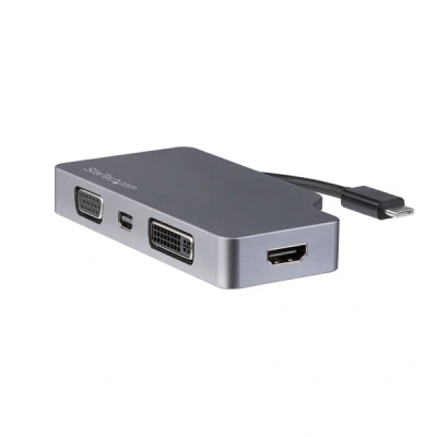 Afbeelding van StarTech.com USB C Docking Station Grijs (VGA/DVI/HDMI/MiniDP)
