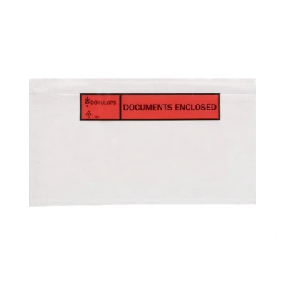 Afbeelding van x Paklijst envelop Documents Enclosed 225 120 mm Enveloppendoos