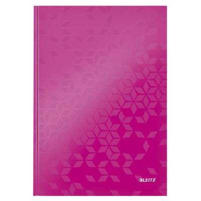 Afbeelding van Notitieboek Leitz WOW A4 160blz 90gr lijn roze