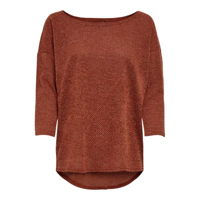 Afbeelding van ONLY Oversized damestop met 3/4 mouwen, Picante, XS