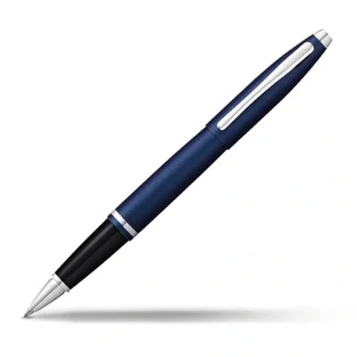 Afbeelding van Cross AT0115 18 Calais Matte Metallic Midnight Rollerball Pen Inclusief Geschenkdoos Blauw
