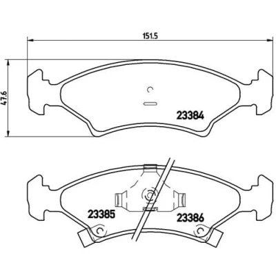 Afbeelding van Brembo Remblokset P 30 009