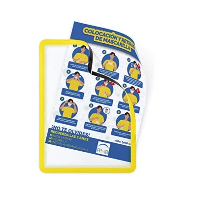 Afbeelding van Tarifold tas met magnetische strips, ft A4, geel, pak van 2 stuks