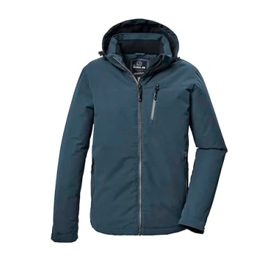 Afbeelding van G.I.G.A. DX Heren functionele jas/outdoorjas met afritsbare capuchon GW 64 MN JCKT, donker rookblauw, M, 42539 000