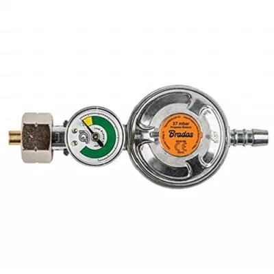 Afbeelding van Druckminderer 37 mBar Gasdrukregelaar, drukregelaar, manometer, propaan