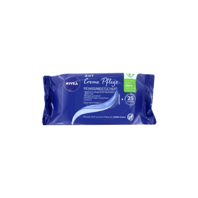 Afbeelding van Nivea Reinigingsdoekjes Creme Care, 25 Stuks