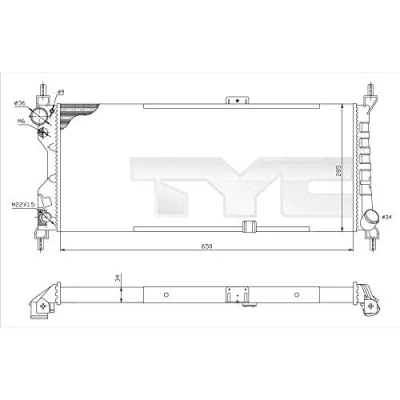 Afbeelding van TYC Radiateur 725 0019 R