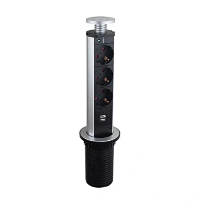 Afbeelding van LEDmaxx TSD001 Stekkerdoostoren 3 voudig Aluminium, Zwart 1 stuk(s)