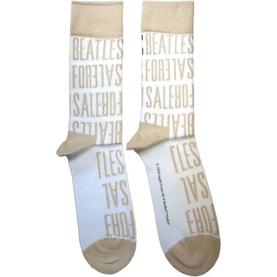 Afbeelding van The Beatles For Sale Text Repeat Sokken Wit