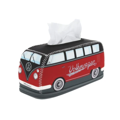 Afbeelding van Brisa Tissuehouder Volkswagen T1 Bus Rood Zwart 8,5x24x11cm Nice thingZ