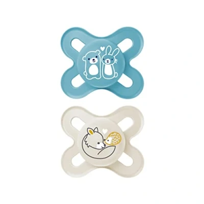 Afbeelding van MAM Fopspeen Start Pure Silicone 2 stuks 0 maanden Beer/vos