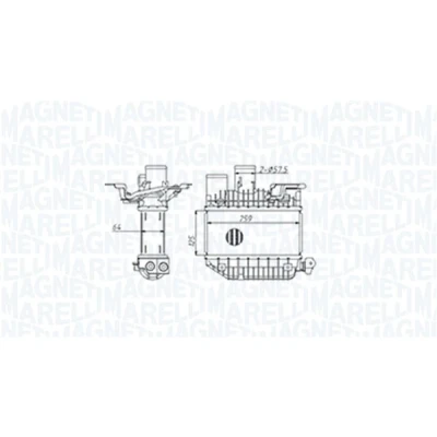 Afbeelding van Magneti Marelli Interkoeler 351319205310