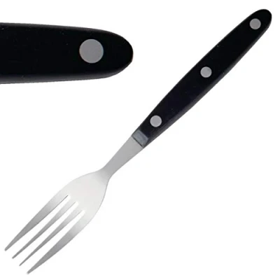 Afbeelding van Olympia steakvork zwart heft per (12 stuks)