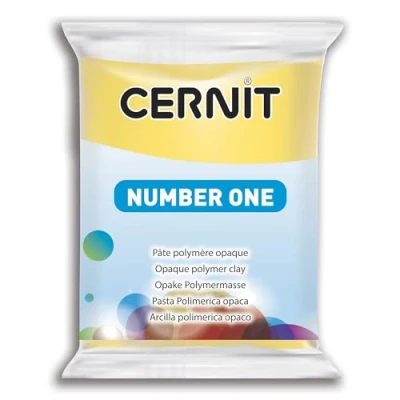 Afbeelding van Creativ Company Cernit Boetseerklei Geel, 56 gram