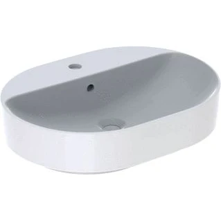 Afbeelding van Geberit VariForm opzetwastafel ellips wit KeraTect (60 x 45 cm) 1
