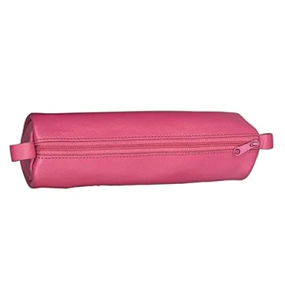 Afbeelding van Juscha Ju 43144 Pennenetui Alassio Echt Leer Roze 21X6Cm