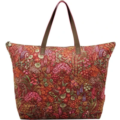 Afbeelding van Pip Studio Tilda Tote Bag Querida Quilted Velvet Tas Rood 66x20x44cm