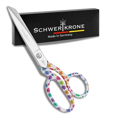 Afbeelding van Schwertkrone Stofschaar, kleermakersschaar, 20 cm, gesmeed Made in Germany, naaischaar voor professioneel handwerk, bloemengreep