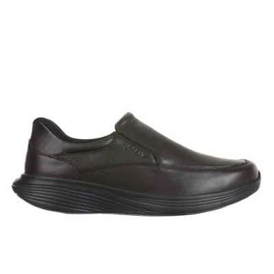 Afbeelding van MBT SF 200 Slip on schoenen voor dagelijks gebruik heren, zonder veters, anatomisch en comfortabel, fysiologische schoenen, comfort stabiliteit, met schommelzool Bruin, 44 EU