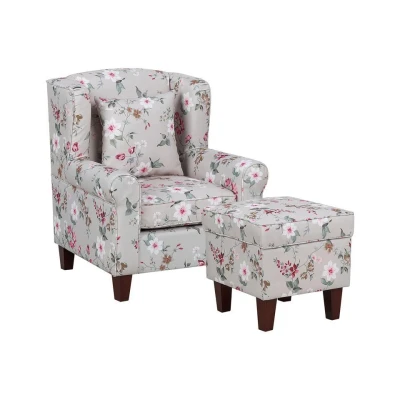 Afbeelding van Beliani Fauteuil HAMAR Beige katoen, polyester