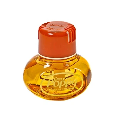 Afbeelding van Luchtverfrisser Poppy, met kleefpad, geurinhoud 150 ml, kamergeur, vrachtwagen, auto, boot, camper, kantoor, geur citrus