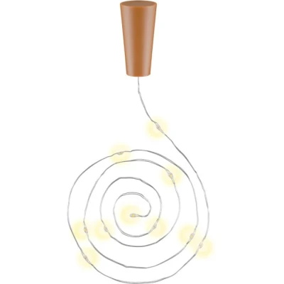Afbeelding van Goobay 3 x 10 LED flesverlichting, incl. Timer sfeerlichtdecoratie voor glazen flessen