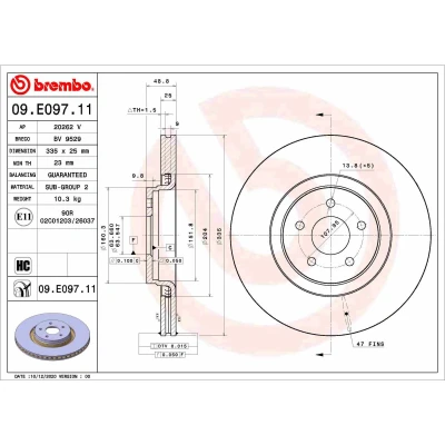 Afbeelding van Brembo Remschijven 09.E097.11