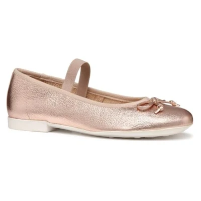 Afbeelding van Geox PLIE Ballerina&#039;s met enkelbandjes voor kinderen, Maat: 25, Old rose Leer