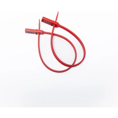 Afbeelding van DoubleLock Strap lock set compact fietsslot met cijfercombinatie snelsluiting RVS cijferslot van 2 scooter slot cijfercode