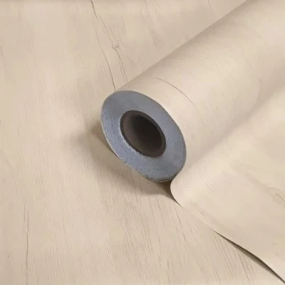 Afbeelding van DIMEX Extra sterke gelamineerde zelfklevende houtfolie, wit grenenhout, plakfolie, meubelfolie, decoratiefolie, deurfolie, keukenfolie, kastfolie, tafelfolie, 90 cm x 210
