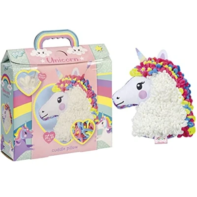 Afbeelding van Totum kinder hobbyset Unicorn Knuffel kussen 071643 24x29x8cm 7+ (04 21)
