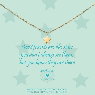 Afbeelding van Heart to Get Ketting met hanger Goudkleurig Ster