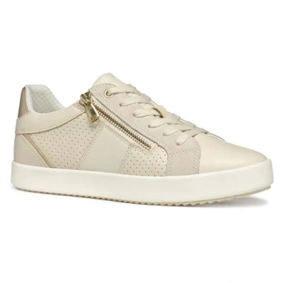 Afbeelding van Geox D Blomiee Sneakers laag, Dames, Maat: 36, Papyrus light sand Leer/ synthetisch