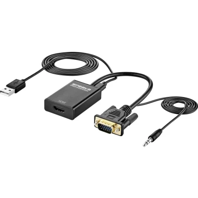 Afbeelding van SpeaKa Professional AV Converter SP 12111624 [VGA, Jackplug HDMI] 1920 x 1080 Pixel