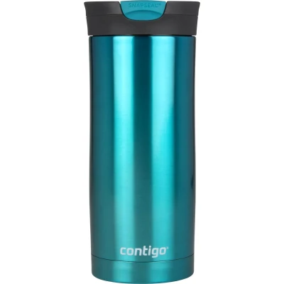Afbeelding van Contigo Huron Snapseal thermosbeker, roestvrijstalen isoleerbeker, koffiebeker to go, lekvrij, houdt tot 7 uur warm, vaatwasserbestendig BPA vrij deksel, 470 ml