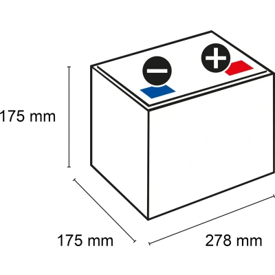 Afbeelding van Exide EB712 Excell 12V 71Ah Zuur Auto Accu 3661024034647