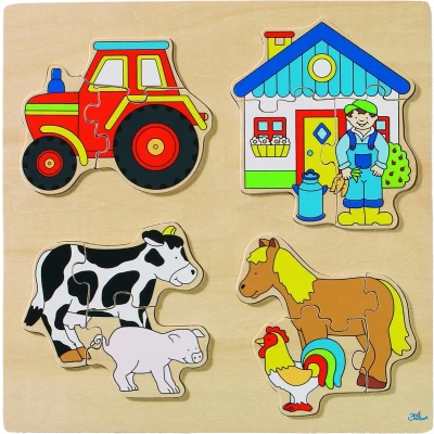 Afbeelding van Goki Puzzel Boerderij 12 delig
