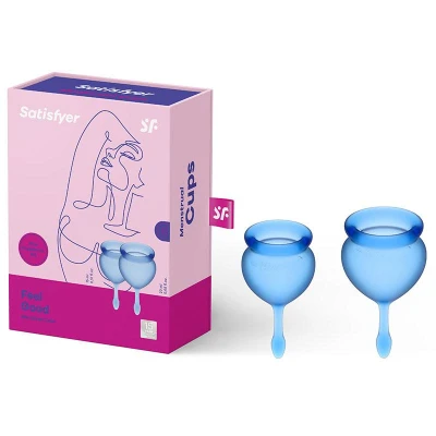 Afbeelding van Satisfyer Feel Good Menstruatie Cup Blauw