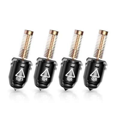 Afbeelding van Flashforge Nozzle Set 4 Stuks voor Adventurer 5M/Pro 0.25/0.4/0.6/0.8mm Hoogtemperatuur (280C) + Snelwissel Systeem 3D Printer Mondstukken