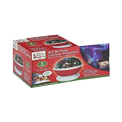 Afbeelding van Elves Behavin Badly Elf Moving Plafondprojector Kerstmis illustraties 3 modi