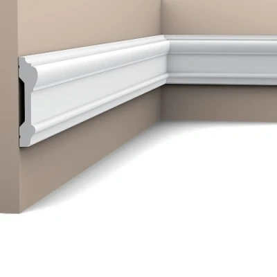 Afbeelding van Orac P9010 wandlijst 200x9.1x3 cm kabels en oneffenheden wegwerken op de wand