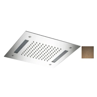 Afbeelding van SB Easy Chromotherapy Regendouche inbouw 30x30cm PVD Koper 1208955430