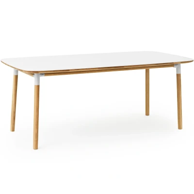 Afbeelding van Normann Copenhagen Form Table Tafel Wit 200x95