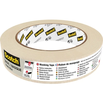 Afbeelding van Afplaktape Scotch Basic 24mmx50m beige