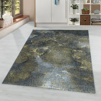Afbeelding van Modern vloerkleed Optimism Light Geel/Grijs 80x150cm Adana Carpets