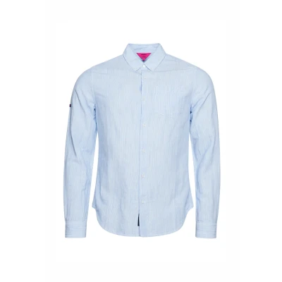 Afbeelding van Superdry Studios Button DOWN Overhemd, Heren, Maat: Small, Blue bonnet stripe