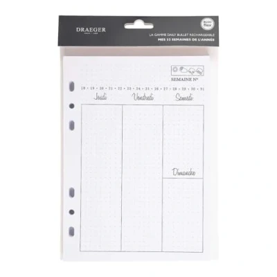 Afbeelding van Dragon Paris Bullet Journal, 1886, navulbladen, meerkleurig, one size, 6 delige set