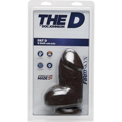 Afbeelding van Fat D Realistic FIRMSKYN Dildo with Balls 6 / 15 cm