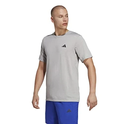 Afbeelding van adidas Performance TRES COMF TEE Sport Tshirt Medium grey heather white black, Heren, Maat: Small, black