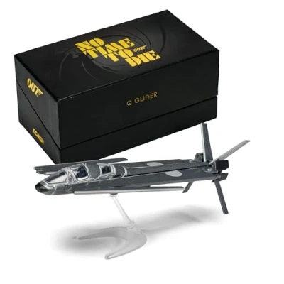 Afbeelding van Corgi CC03601 James Bond Q Glider &#039;No Time To Die&#039; modelvliegtuig Diecast vliegtuigen en vliegtuigmodellen vanaf 14 jaar, gegoten vliegtuig, speelgoedvliegtuigen, cadeau voor jonge luchtvaartfans,